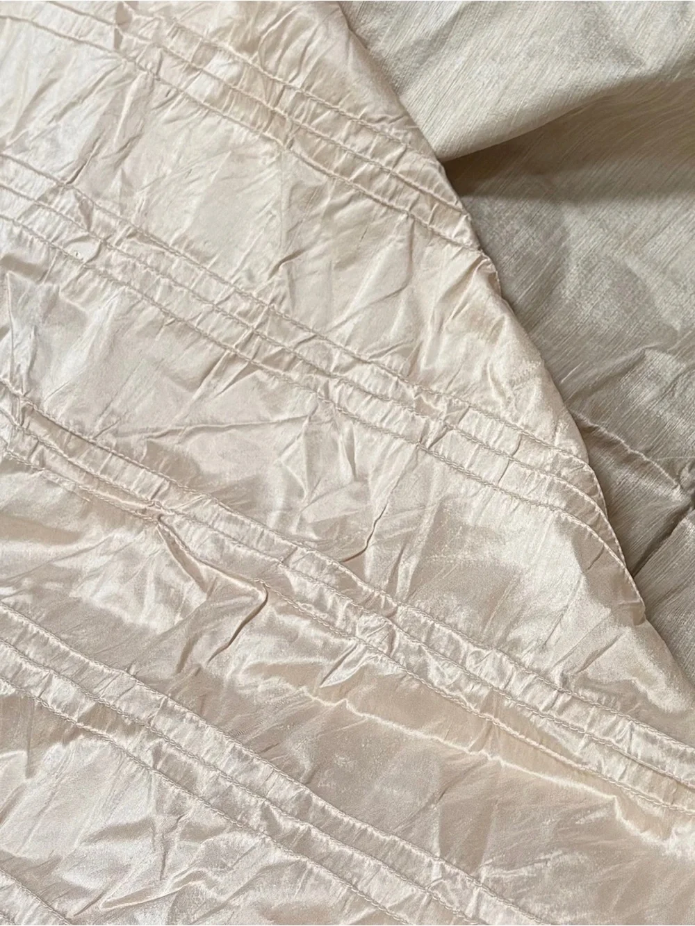 Vintage Kravet Couture Embroidered Ivory Silk fabric